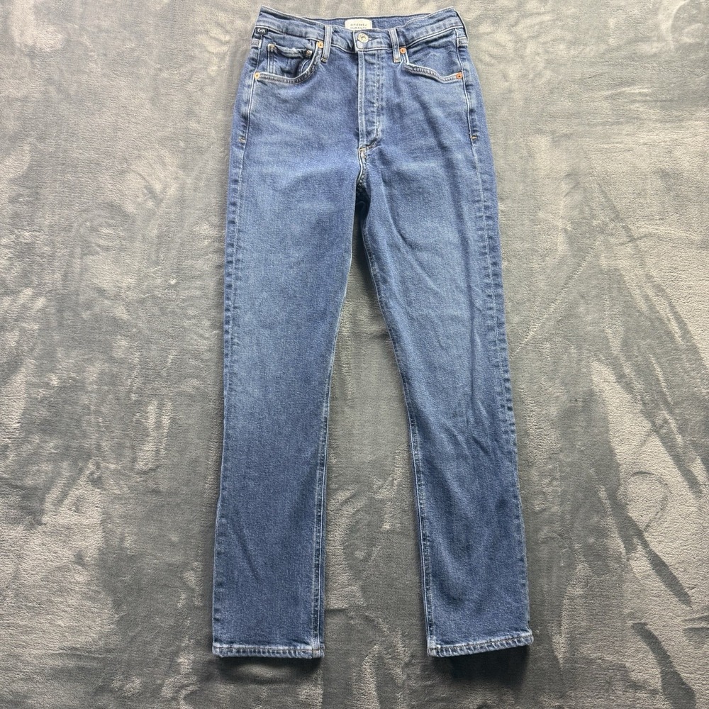 Citizens of Humanity Jeans Womens 25 Charlotte High Rise Button Fly Blue Denim